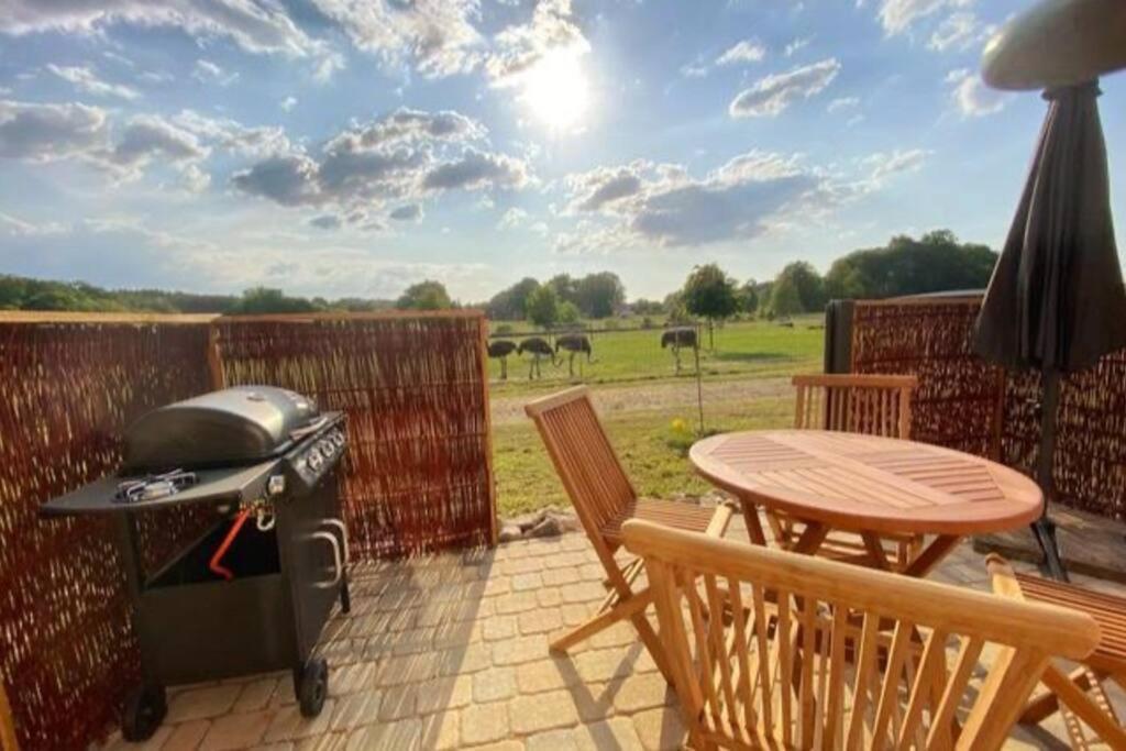 Villa Tiny Haus Straussenblick 2 Bad Fallingbostel Esterno foto